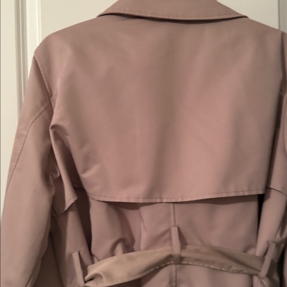 H&M Tan Trench Coat Classic Double-Breasted - Picture 4 of 7